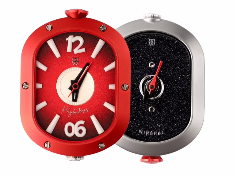 Red dual-dial W24 (Galaxy) front and back