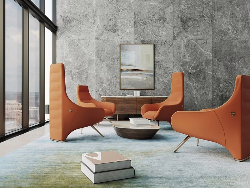 Four Milano Armchairs in office seating area