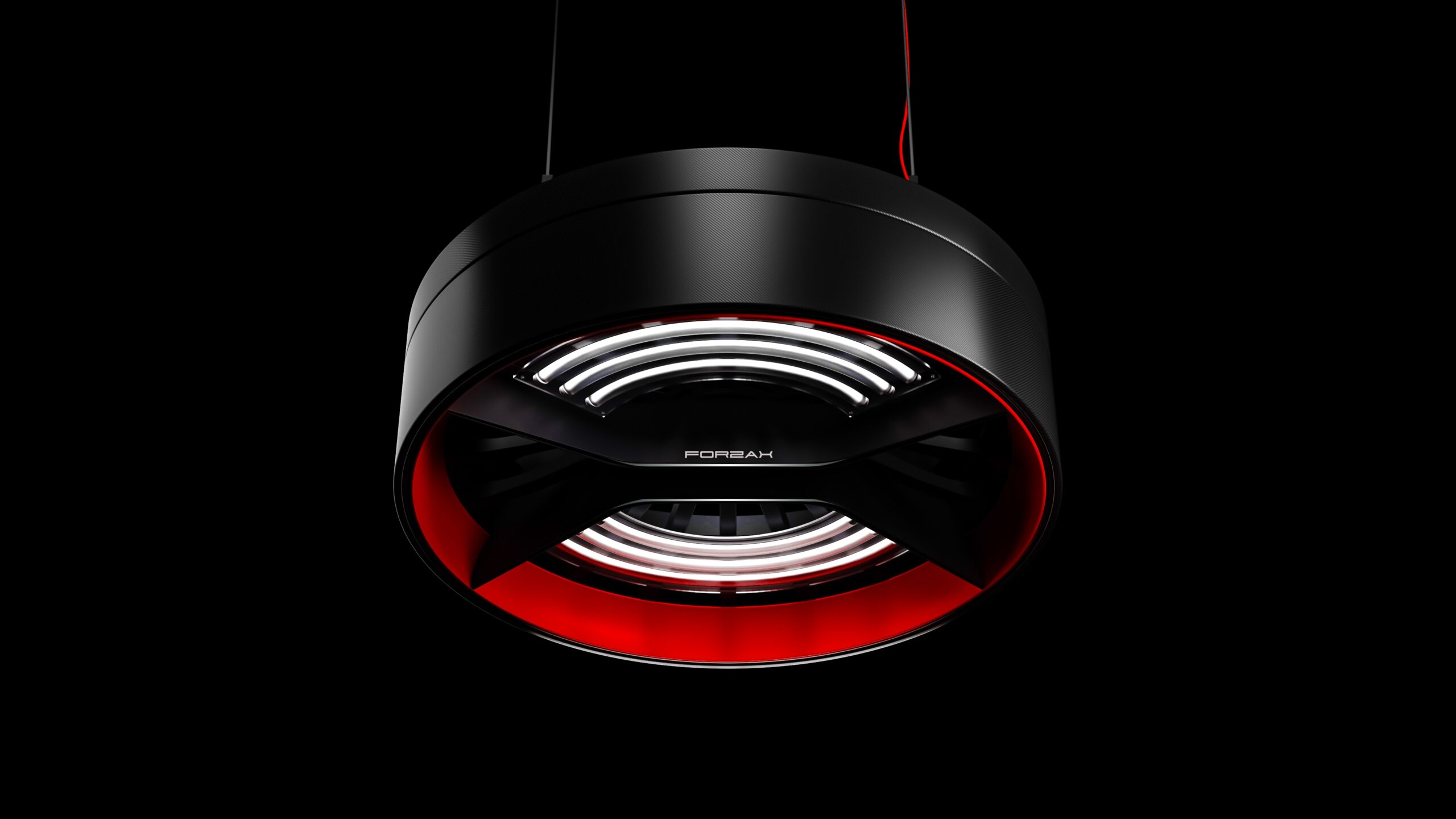 Forzax Red Version Industrial Pendant Lighting by EDC